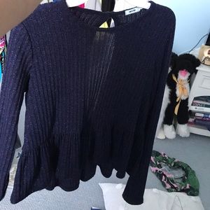 Urban outfitters peplum sweater